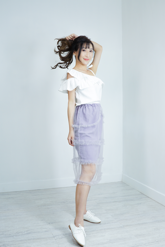 Wisteria Purple Lace Skirt